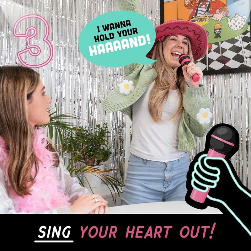 Grab The Mic - The Party Game For People Who Can't Sing! board